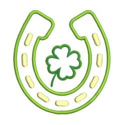 Stickdatei - Hufeisen Glücksklee